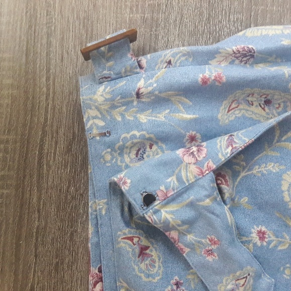 Statements by Danielle floral embellished wrap maxi skirt vintage 8 petite - Picture 7 of 16